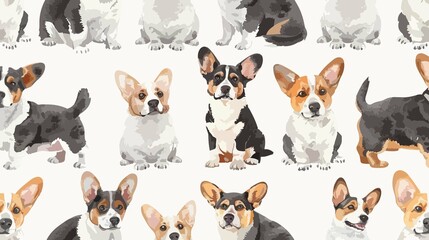 Cute Watercolor Hand Drawn Seamless Pattern