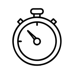 Obraz premium timer icon, timer line art - simple line art of timer, perfect for timer logos and icons and themed design 