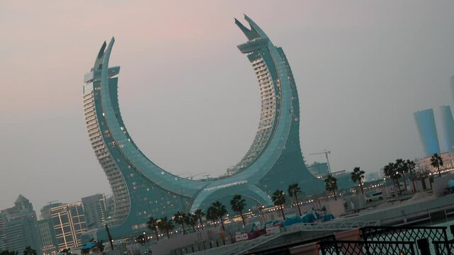 Doha, Qatar city footage 4k