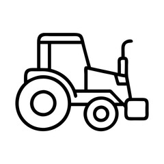 tractor icon, tractor line art - simple line art of tractor, perfect for tractor logos and icons and themed design 