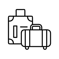 travel icon, travel line art - simple line art of travel, perfect for travel logos and icons and themed design 