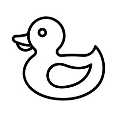 ubber duck icon, ubber duck line art - simple line art of ubber duck, perfect for ubber duck logos and icons and themed design 