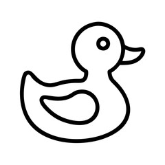 ubber duck icon, ubber duck line art - simple line art of ubber duck, perfect for ubber duck logos and icons and themed design 