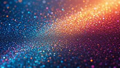 Funkelnder Hintergrund in Regenbogenfarben mit schimmernden Lichtreflexen, der eine lebendige und festliche Atmosphäre ausstrahlt. Perfekt für kreative Projekte. Generative KI.