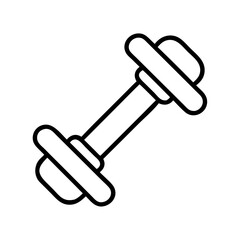vintage barbell icon, vintage barbell line art - simple line art of vintage barbell, perfect for vintage barbell logos and icons and themed design 