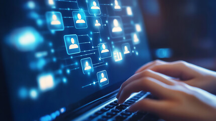 Vibrant graphic on a computer screen promoting referral incentives with text like  Help Us Find Talent, Earn Rewards