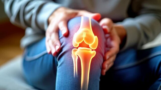 Animation Explaining the Structure and Mechanics of the Human Knee Joint in Detail