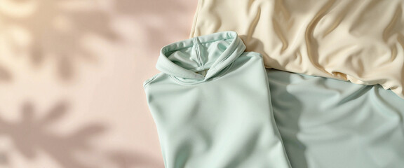 Soft pullover hoodie displayed on cozy bedspread, warm aesthetic