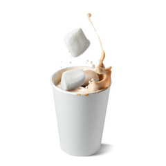 coffee drink on white background