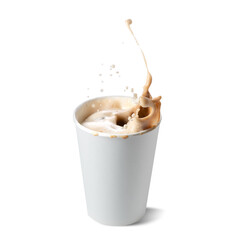 coffee drink on white background