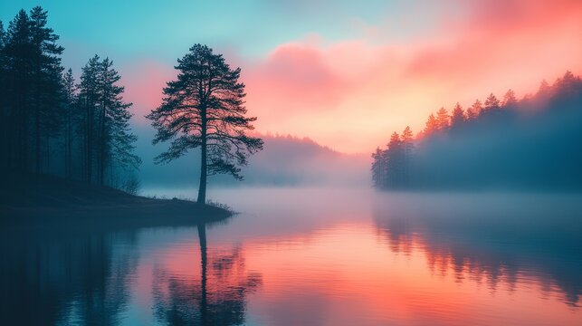 A digital print that seamlessly blends fantasy and reality in vivid, striking landscapes packed with imaginative details and vibrant colors