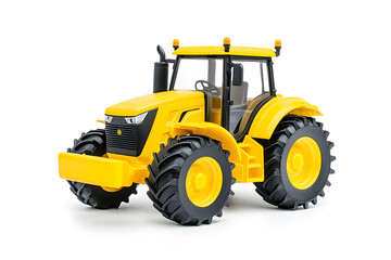 Big agricultural tractor isolated on a white background