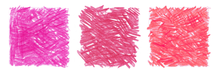 PNG Hand drawn scrawl sketch line hatching square blot. Red, pink Pen, pencil, pastel art grunge texture on transparent background.