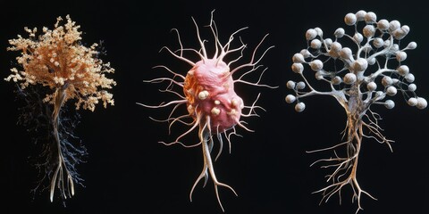 Dynamic Nerve Cells: Three-Dimensional Visualization of Human Neural System Interacting with Mobile Technology