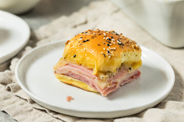 Homemade Ham and Cheese Sliders for a Party
