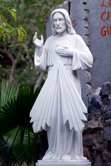 The Sacred Heart and Divine Mercy. Jesus Christ.  I trust in you. Tan Chau. Vietnam.