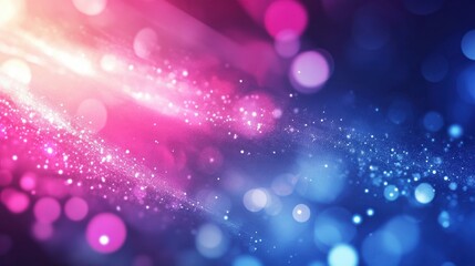 Shimmering pink and blue abstract background