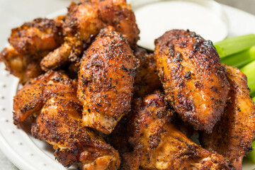 Homemade Smoked Buffalo Chicken Wings