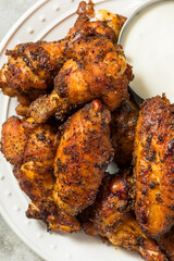 Homemade Smoked Buffalo Chicken Wings