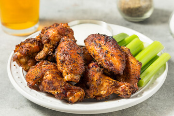 Homemade Smoked Buffalo Chicken Wings