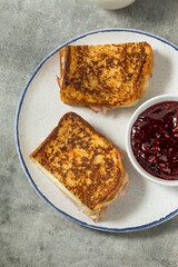 Homemade Fried French Monte Cristo Sandwich