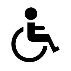 Wheelchair symbol representing accessibility and mobility