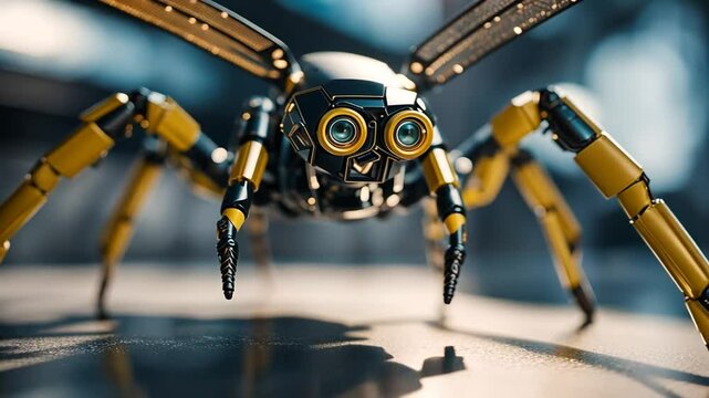 Futuristic robot insect.