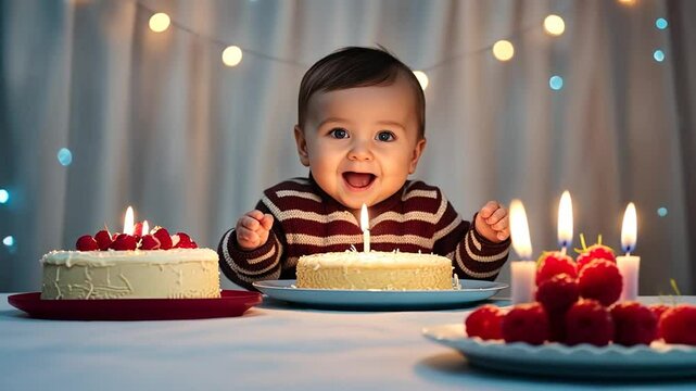 Baby on his 1st birthday.