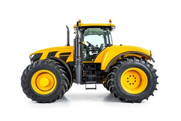 Obraz premium Big agricultural tractor isolated on a white background