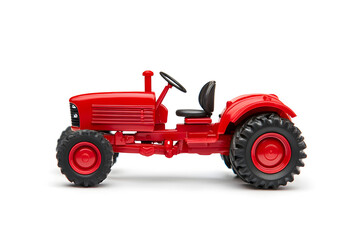 Obraz premium Big agricultural tractor isolated on a white background