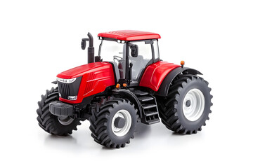 Big agricultural tractor isolated on a white background
