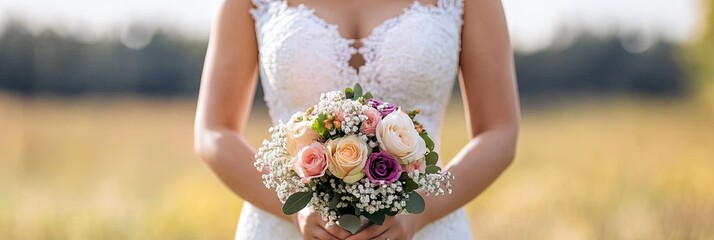 friendly bride getting married 