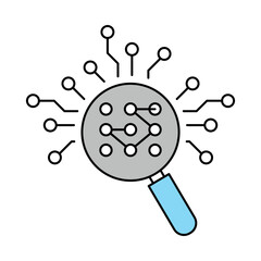 Pattern Recognition – Magnifying Glass Representing Data Insights