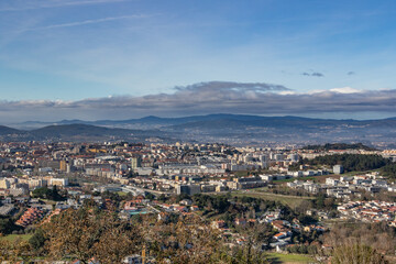 Paisagem da cidade de Braga, Vista a partir da escadaria do Bom Jesus do Monte.