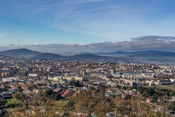 Paisagem da cidade de Braga, Vista a partir da escadaria do Bom Jesus do Monte.