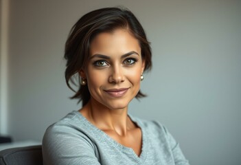 Obraz premium Portrait of a strong and confident woman