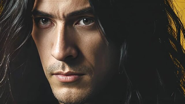 Portrait of a gothic man.