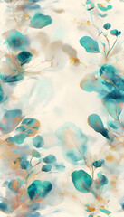 Seamless foliage pattern for stylish and versatile design applications 