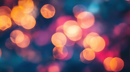 Fototapeta premium Warm and Cool Bokeh Lights