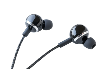 Wired earphones with a smooth design and clear sound quality suitable for various audio experiences