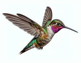 Hummingbird in Flight: A Vivid, Artistic Depiction