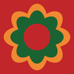 Flower Illustration. Vector floral for pattern. Beautiful blossom flower for design. Creative art for textile print. Modern graphic