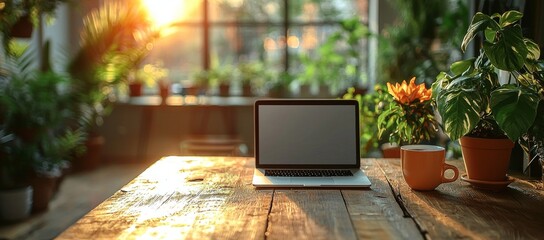 In the office meeting room, a laptop sits on a table with its lid open