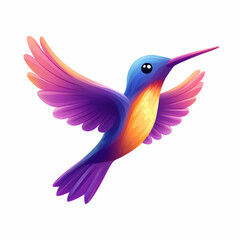 A vibrant, colorful hummingbird in flight showcasing its stunning feathers and unique beauty, perfect for nature lovers.