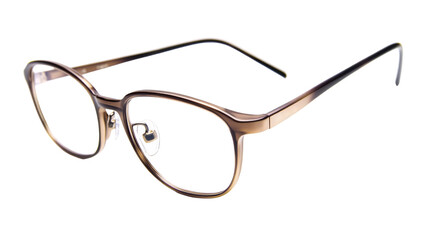 Reading glasses with a thin elegant frame design, isolated on transparent background