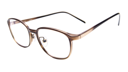 Reading glasses with a thin elegant frame design, isolated on transparent background