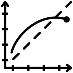 Linearity Error Glyph Icon