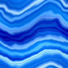 Modern summer striped blur wash seamless pattern background for trendy beach wear and coastal living designs. Repeatable alcohol ink bleed effect in blue white indigo colors