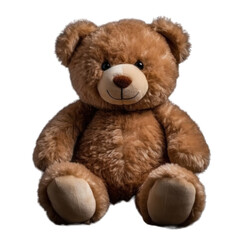 Obraz premium Adorable Teddy Bear Illustration with Clear Background for Design Use