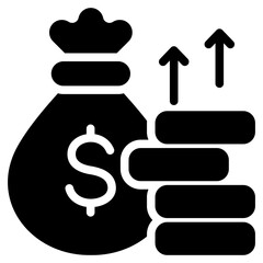 Income Glyph Icon